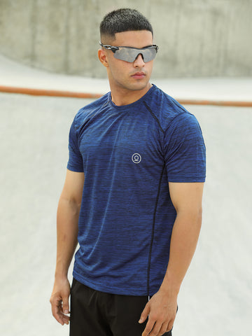 Men's Half Sleeves Gym Sports T-Shirt Royal Blue