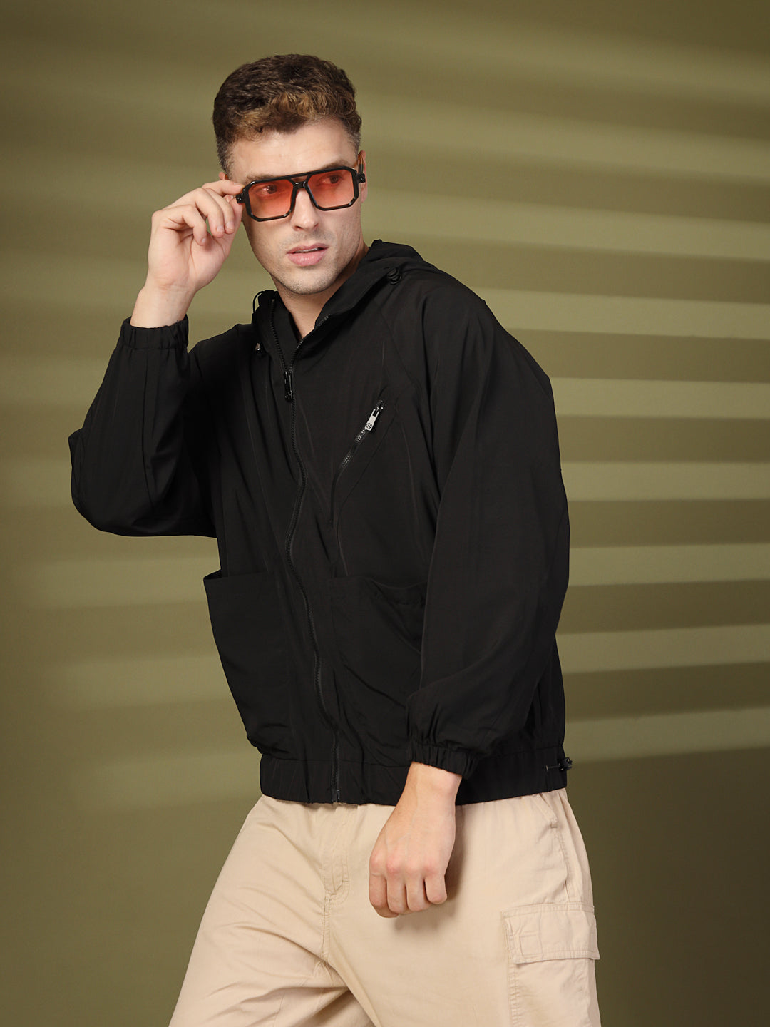 Men’s Lightweight UPF 50+ Sun Protection Summer Jacket Black