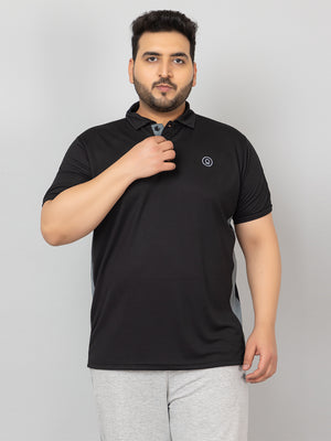 Men's Plus Size Regular Fit Half Sleeves Sports Polo T-Shirt