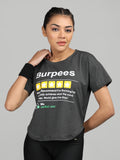 Women Round Neck Dry Fit Gym Sports T-Shirt