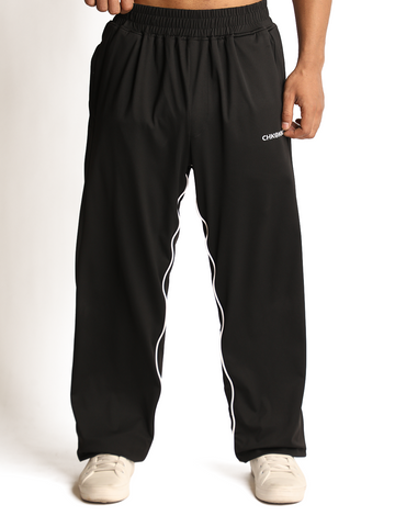 Men Black Sports Trackpant