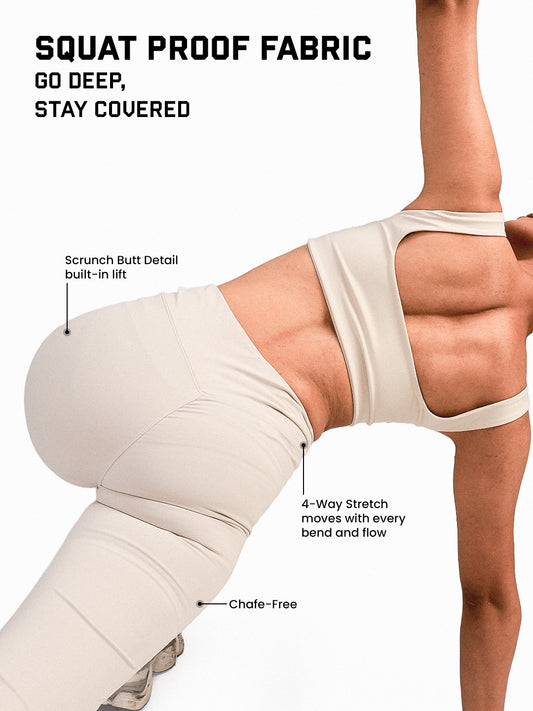 Women’s Crossover Flared Pants Cream