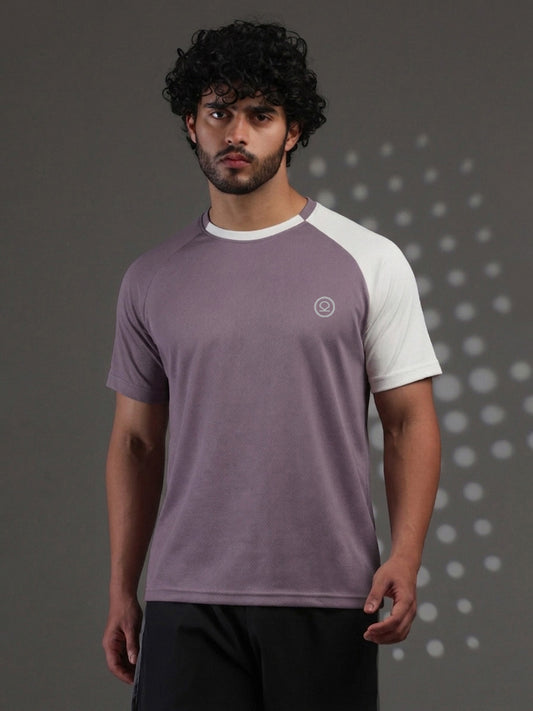 Men's Half Sleeves Sports Gym T-shirt Dusty Plum