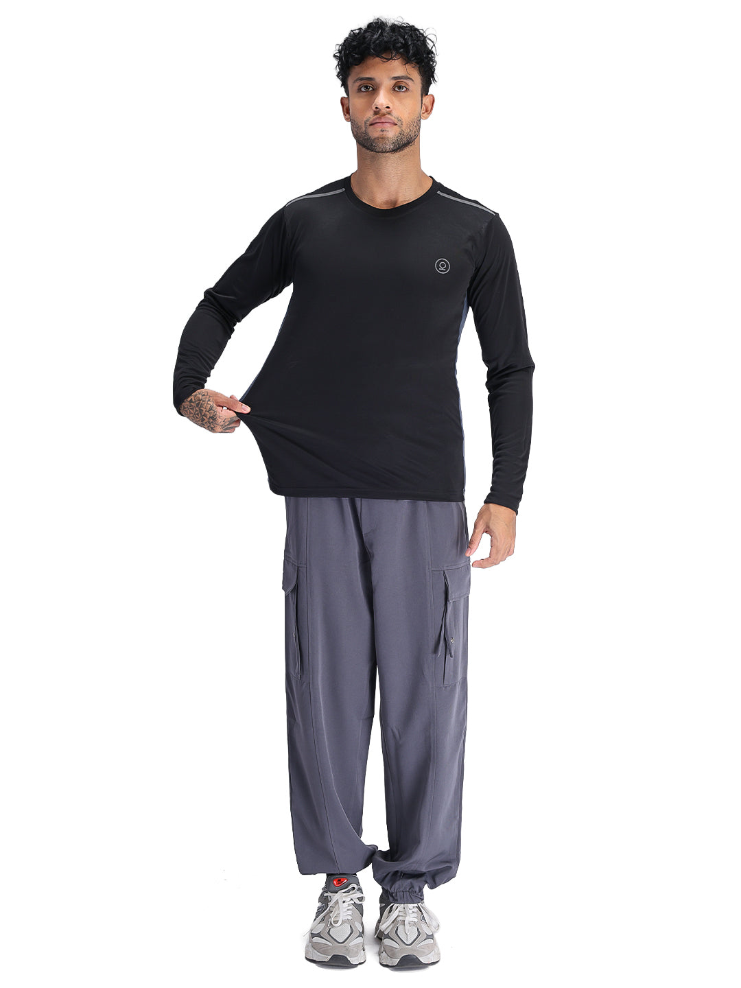 Men's Regular Dry Fit Gym Sports T-Shirt Black