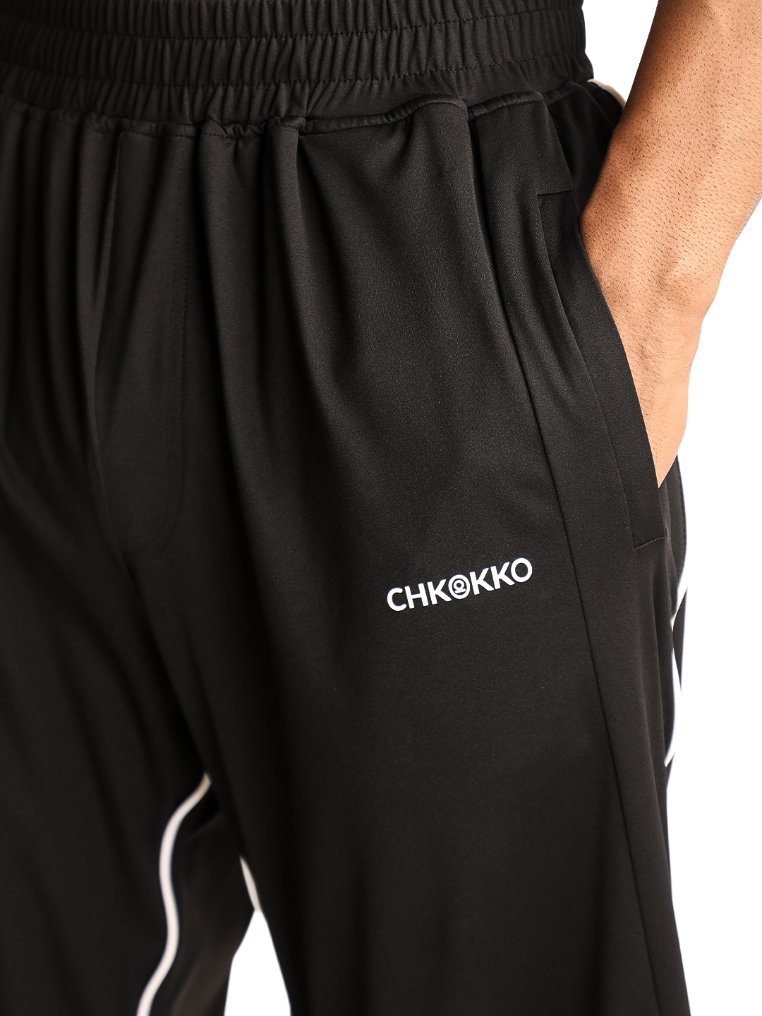 Men Black Sports Trackpant