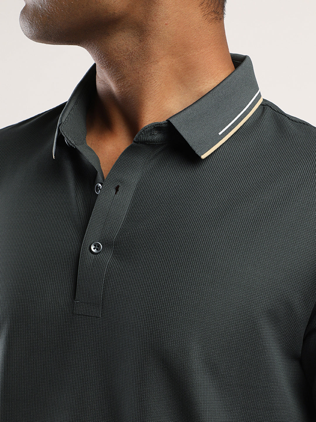Menβs Bottle Green Premium Polo Sports T-Shirt