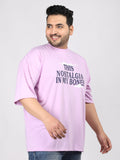 Men Plus Size Printed Oversized Half Sleeves T-Shirt