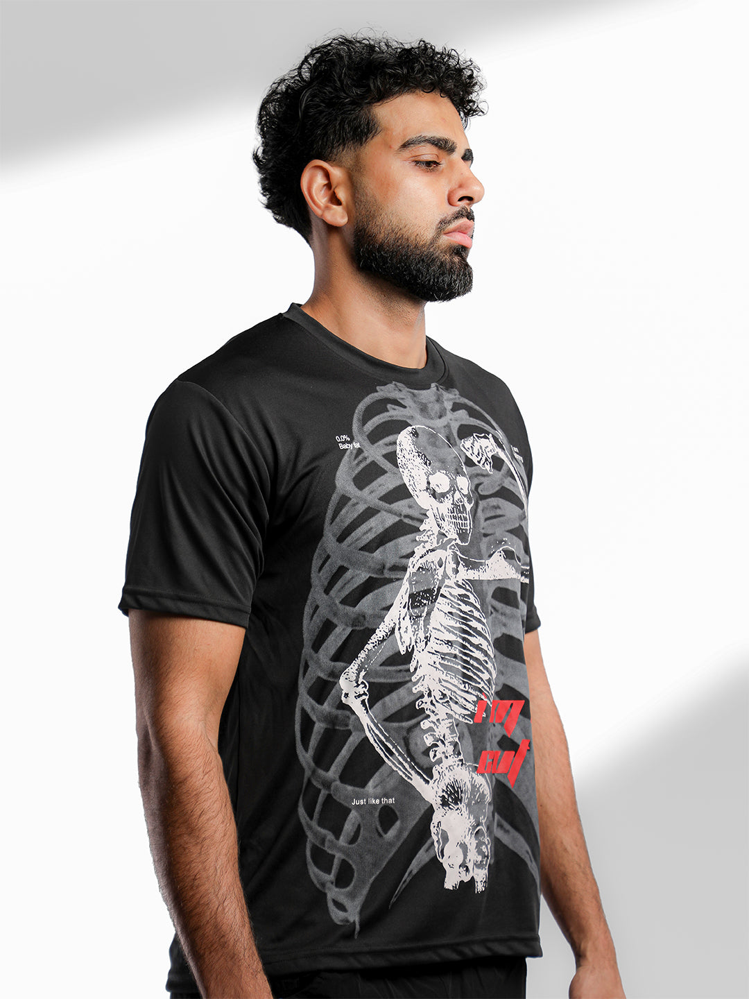 Men's Half Sleeve Graphic Gym T-shirt