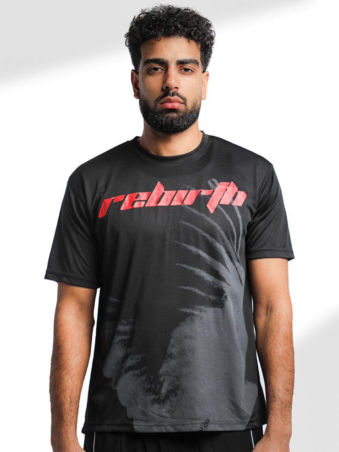 Men's Half Sleeve Graphic Gym T-shirt