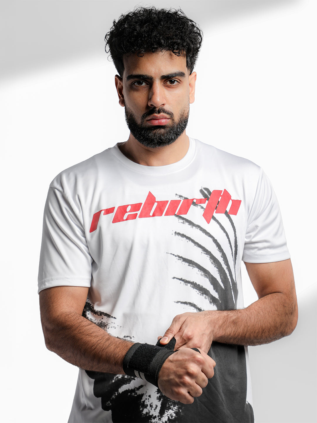 Men's Half Sleeve Graphic Gym T-shirt