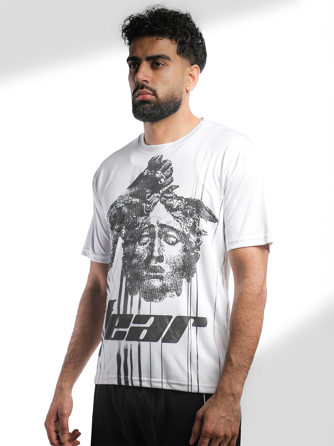 Men's Half Sleeve Graphic Gym T-shirt