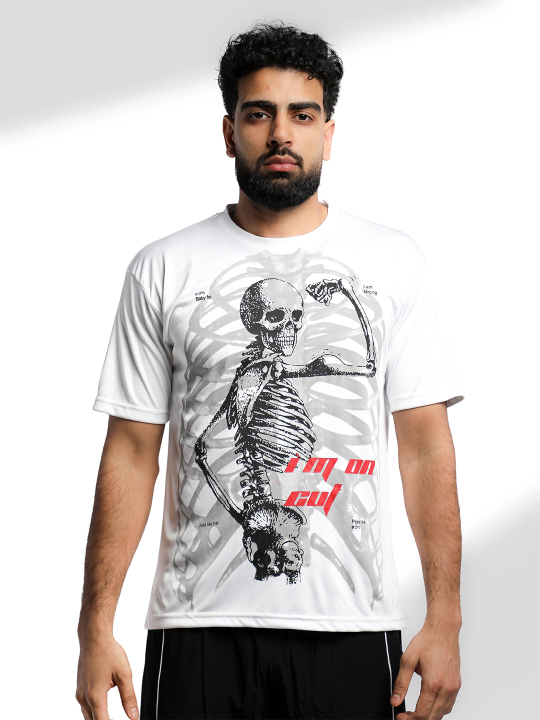 Men's Half Sleeve Graphic Gym T-shirt