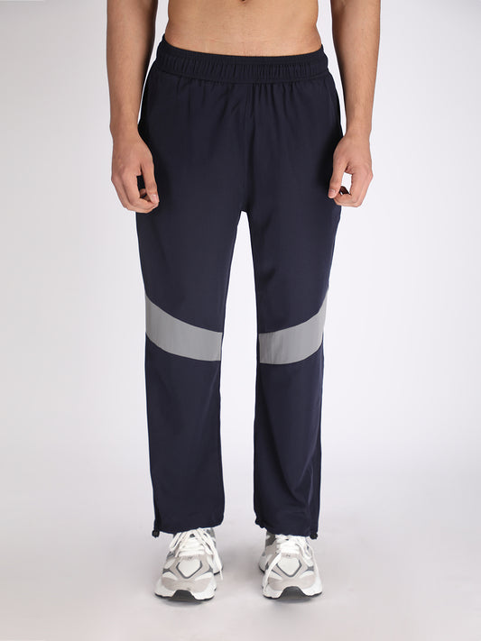Menβs Sports Track Pants Navy Grey