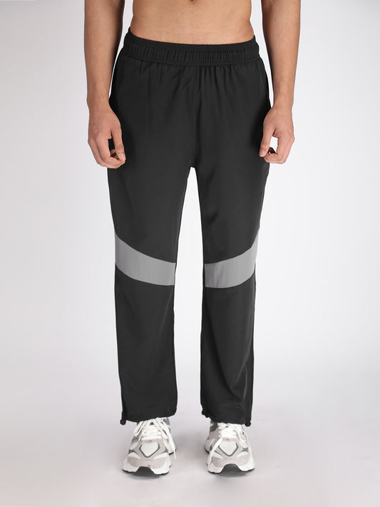 Menβs Sports Track Pants Black Grey