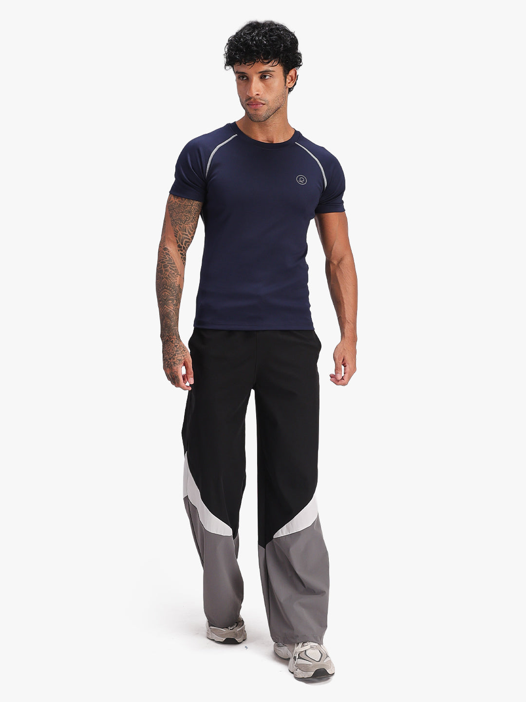 Menβs Performance Compression T-Shirt for Gym Navy