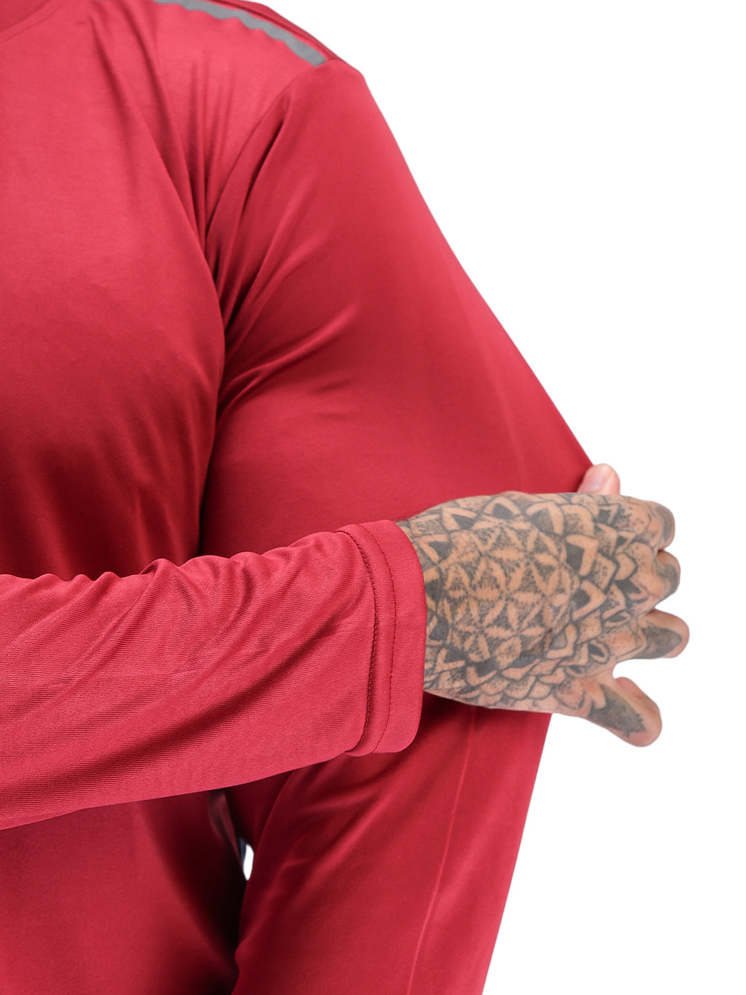 Men's Regular Dry Fit Gym Sports T-Shirt Maroon