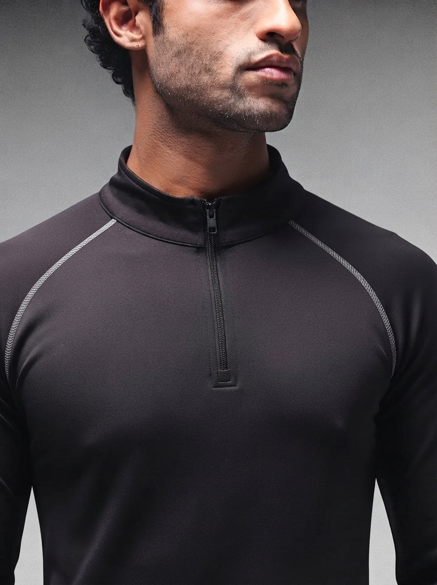 Men’s Full Sleeves Performance Compression T-Shirt for Gym Black