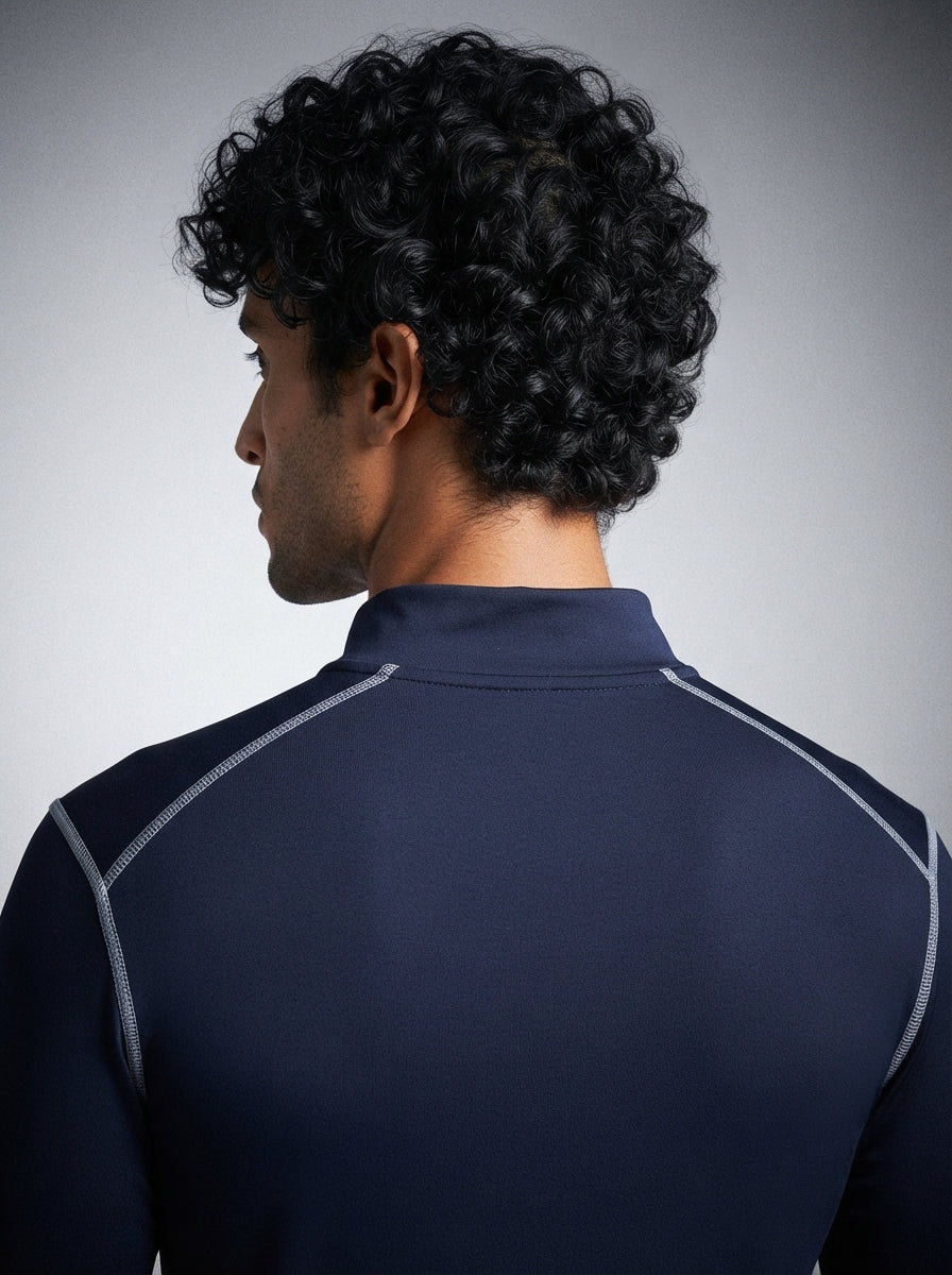 Men’s Full Sleeves Performance Compression T-Shirt for Gym Navy