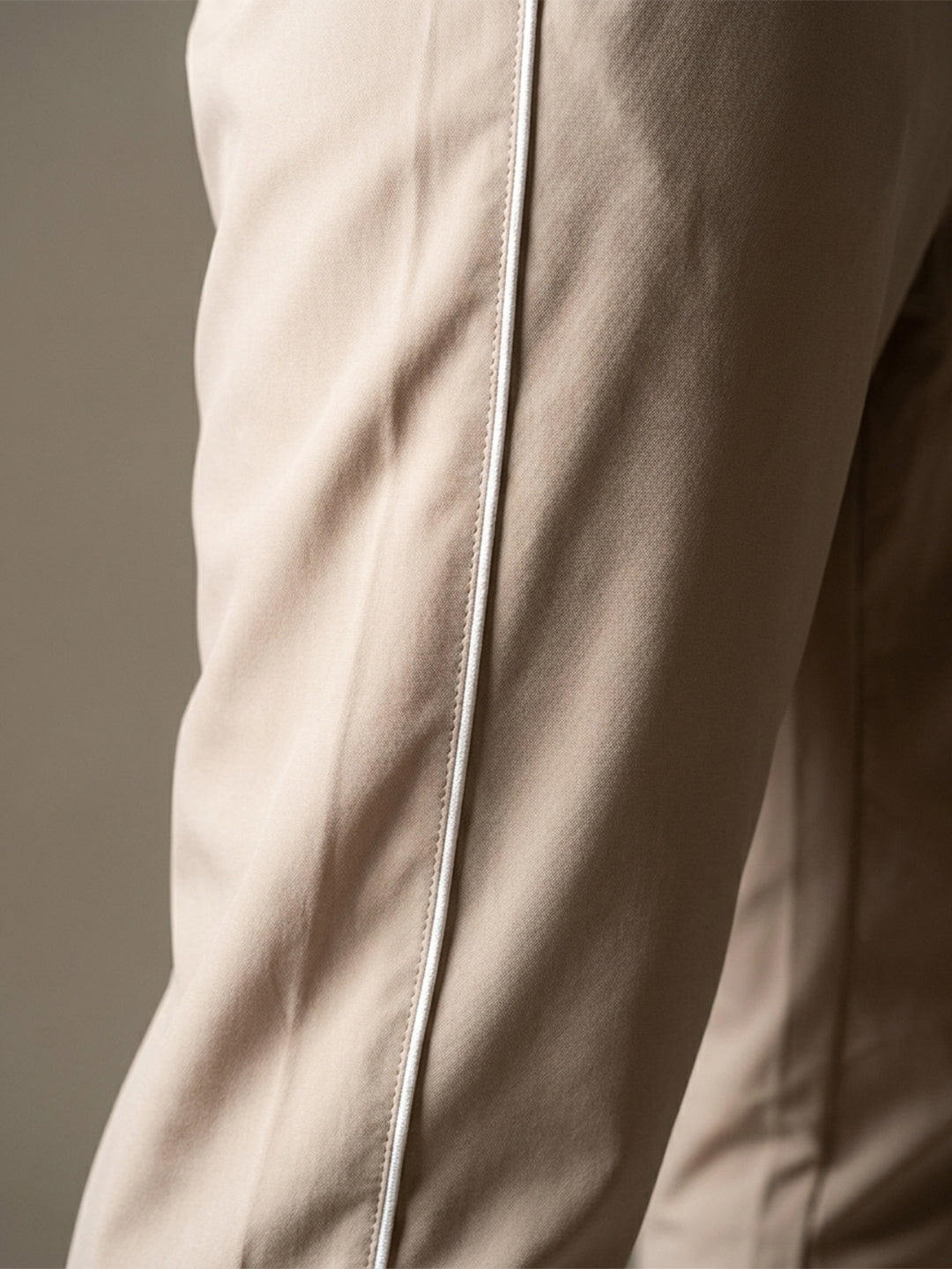 Men Beige Gym Training Sports Trackpant