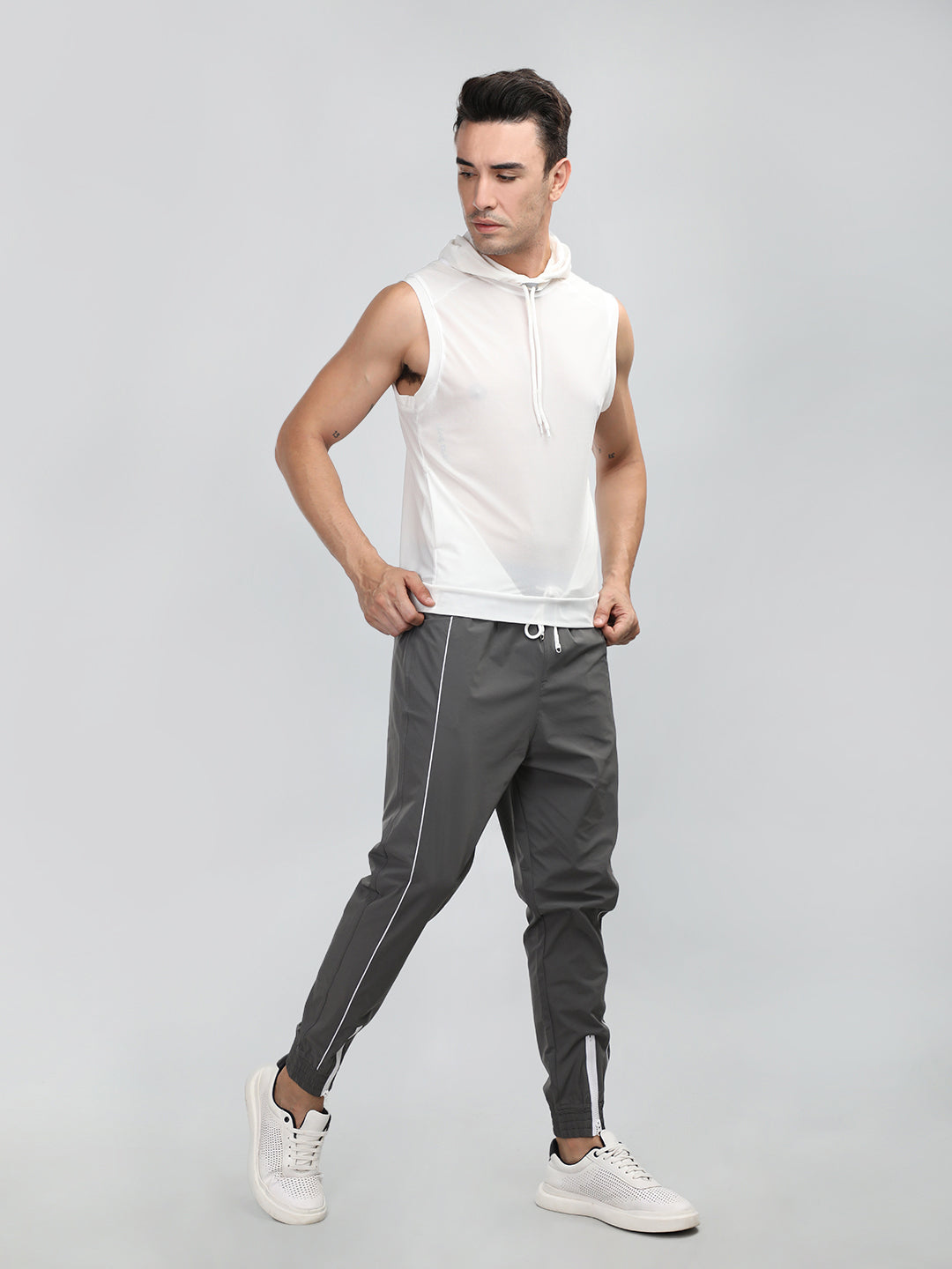 men's slate grey trackpant