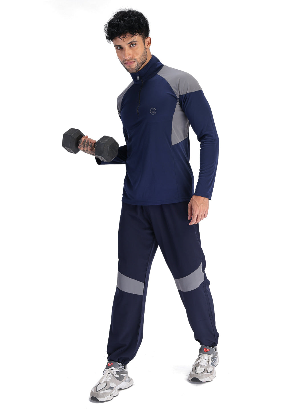 Men’s Full Sleeve Half Zip Sports T-Shirt