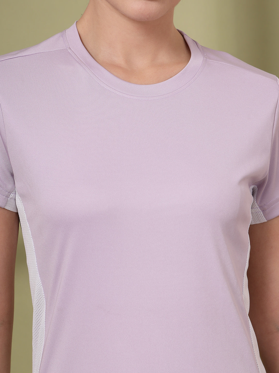 Women's Half Sleeve Dry Fit Active Wear Sports T-shirts Lavender