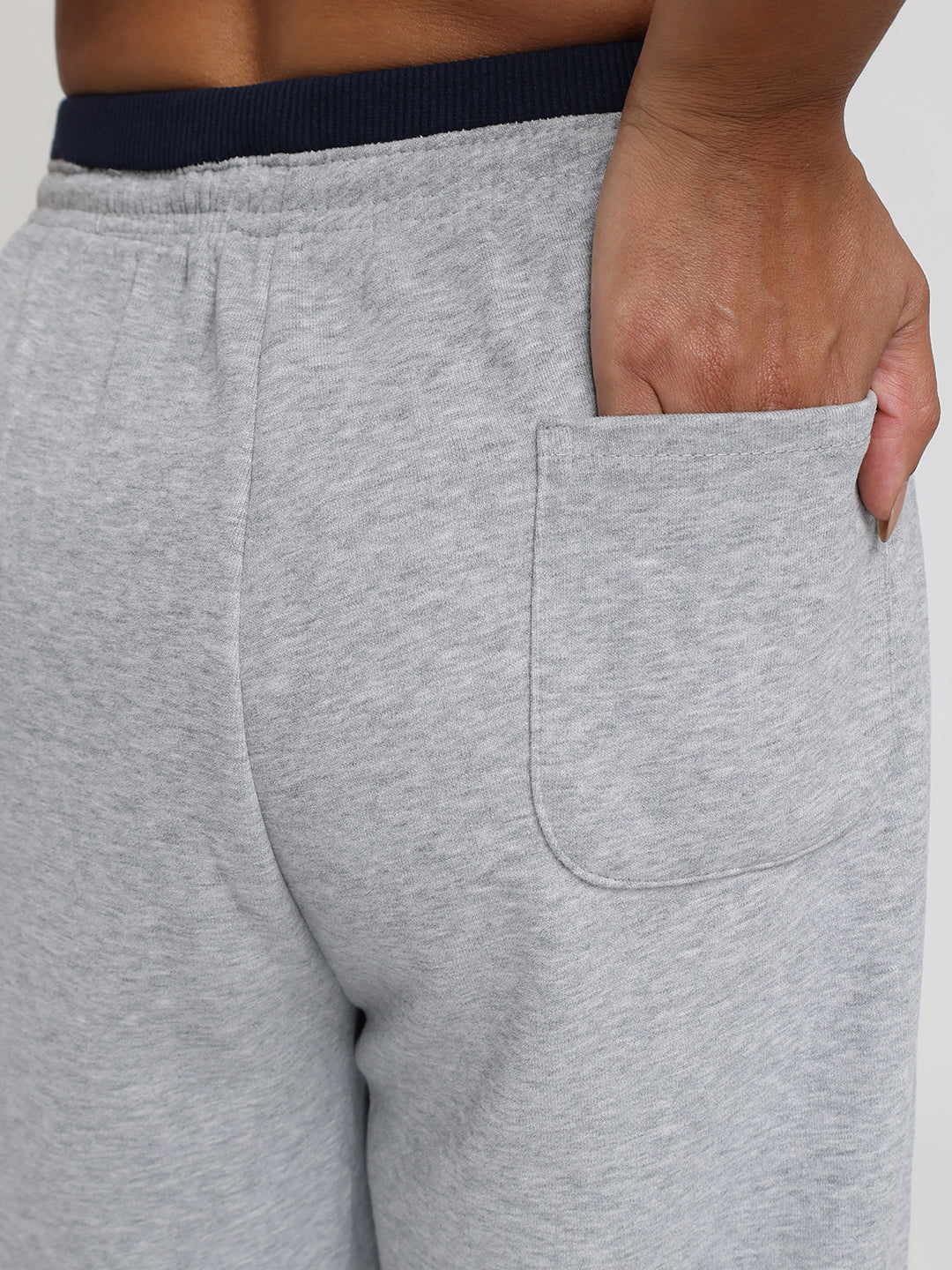 Women Relaxed Fit Wide Leg Trackpants Grey