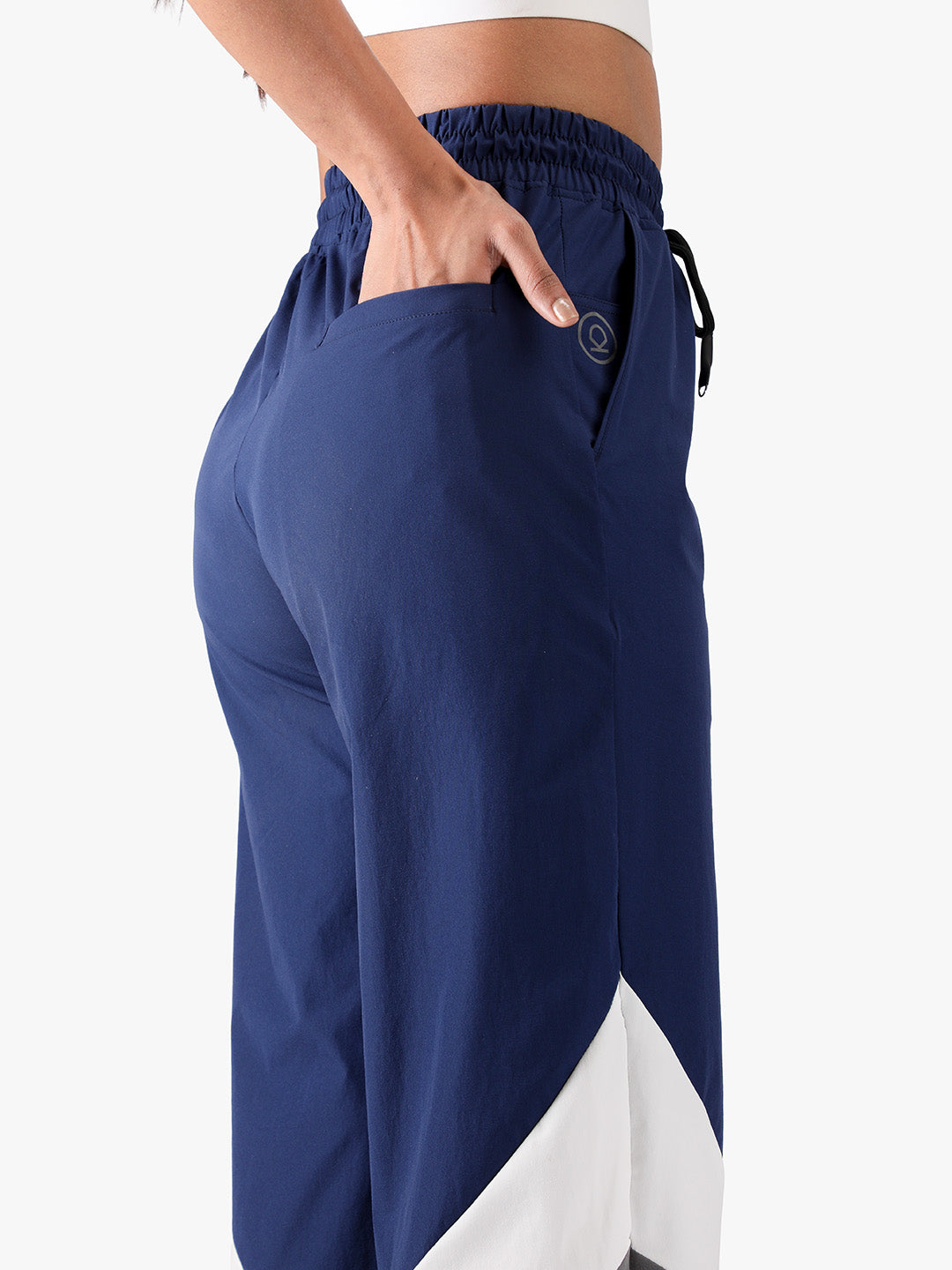 Women Stylish Colorblock Relaxed Fit Sports Track Pants