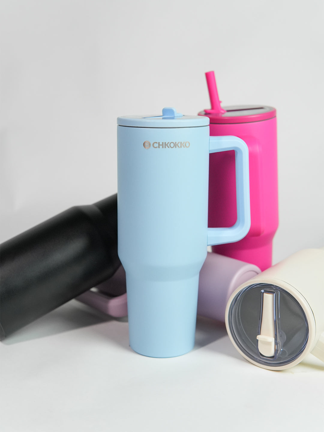 Chkokko Premium Insulated Tumbler - Blue 1200ml with Leak-Proof Lid