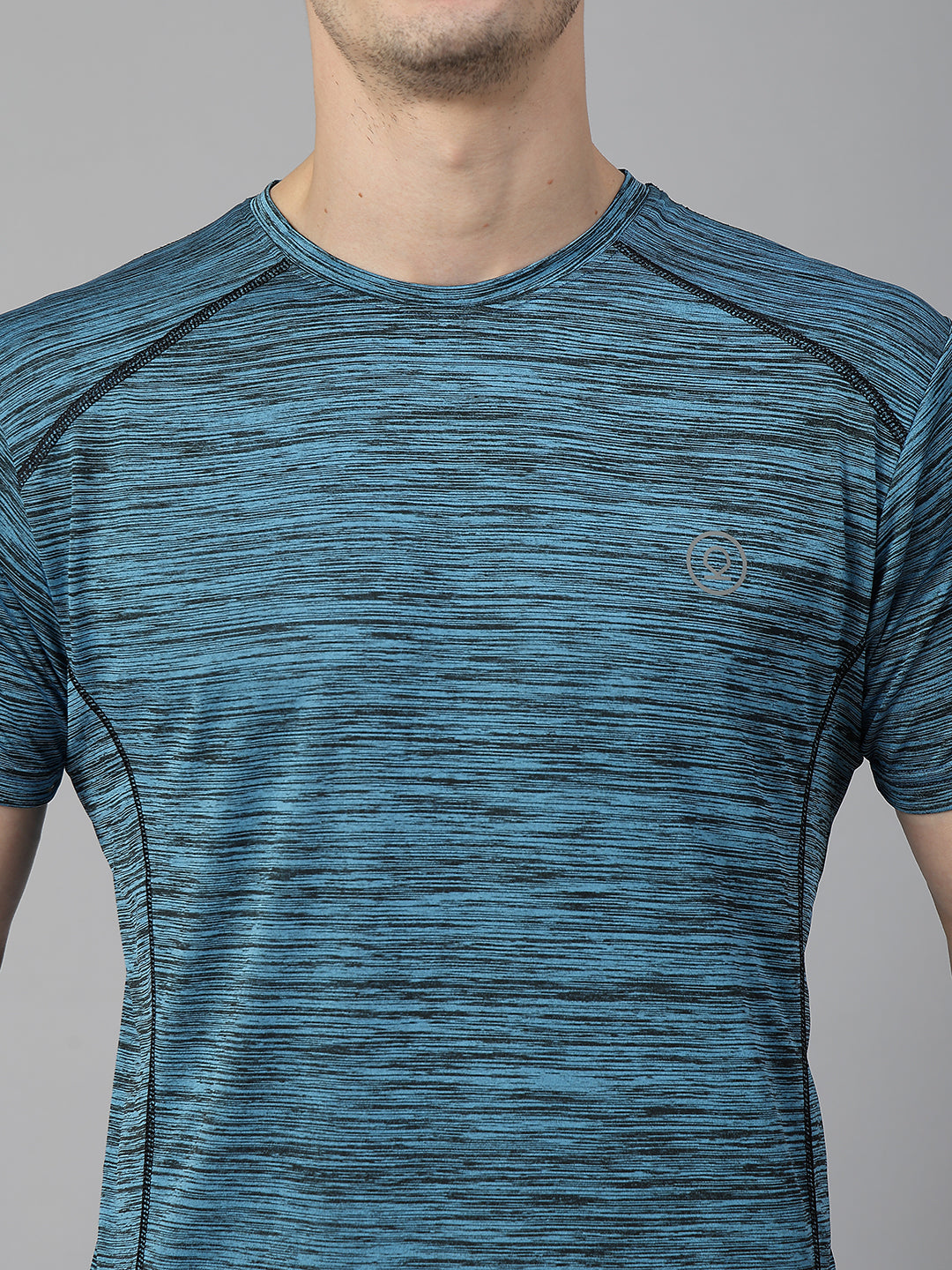 Men's Half Sleeves Dry Fit Gym Sports T-Shirt Sea Green