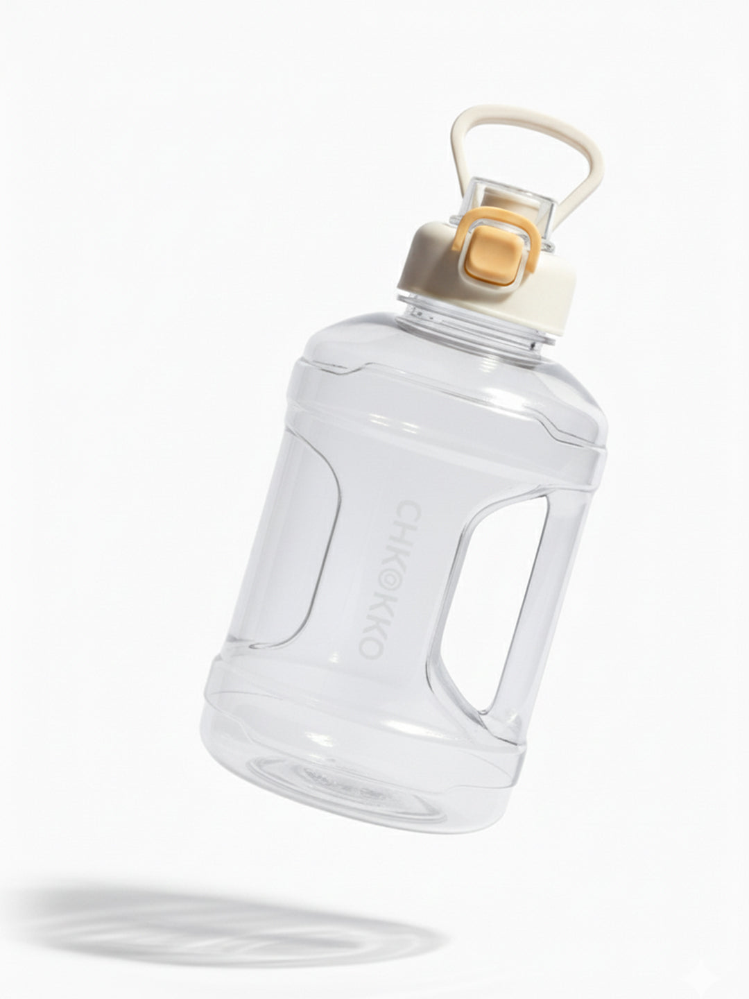 CHKOKKO 2.2L Large Sports Water Bottle with Handle & Leak-Proof Flip Cap
