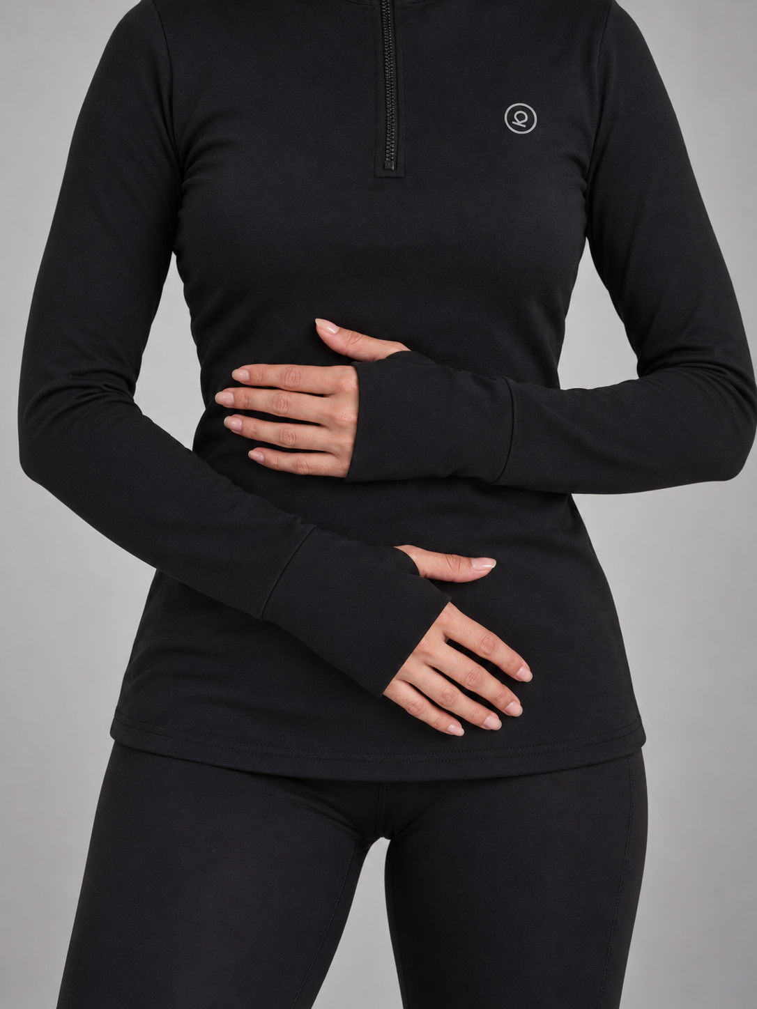 Women's Full Sleeves Performance Compression T-Shirt Black