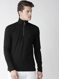 Men's Regular Fit High Neck Zipper T-Shirt | CHKOKKO