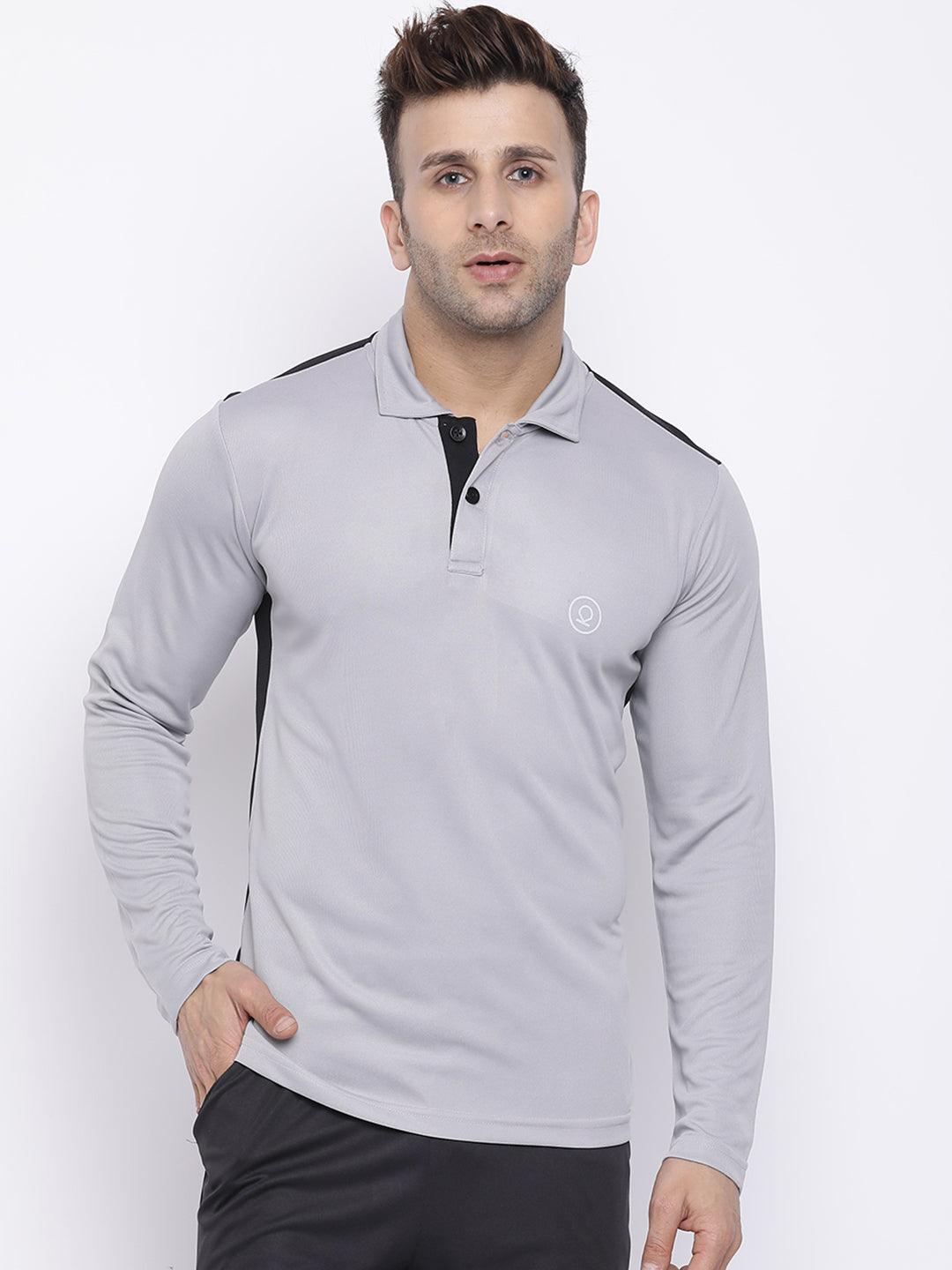 Men's Sand Full Sleeves Polo T-shirt