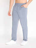 Men Grey Trackpant Lower with Pocket