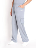 Men Grey Relaxed Fit Baggy Trackpant | CHKOKKO