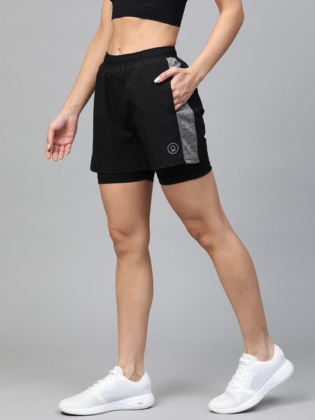 Women s Double Layered Running Shorts CHKOKKO Chkokko