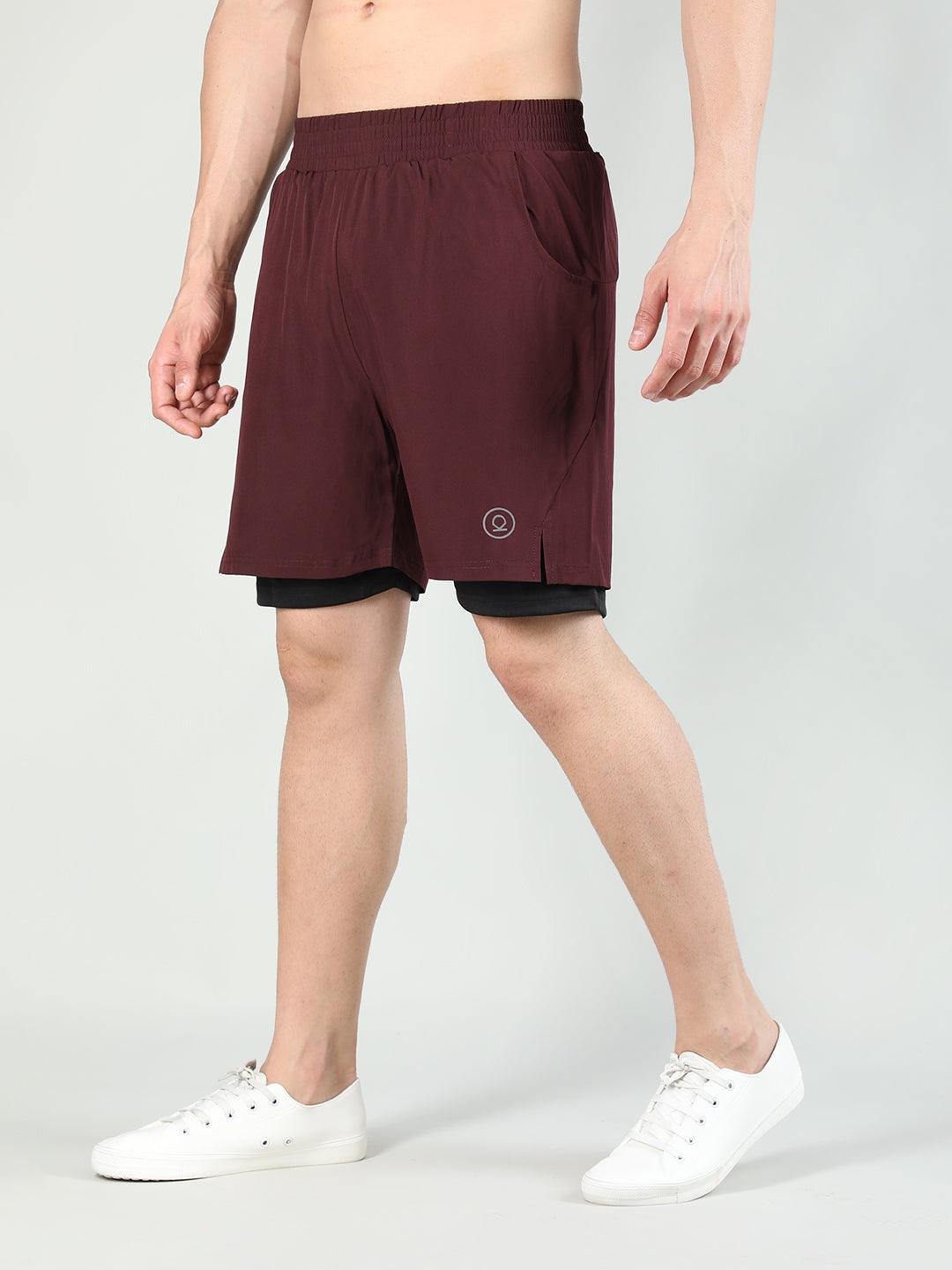 Men's Double Layered Sports Running Shorts | CHKOKKO - Chkokko