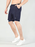 Men Running Sports Double Layered Shorts With Pocket | CHKOKKO - Chkokko