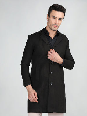 Men Single Breasted Overcoat