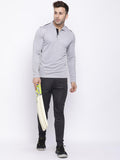 Men's Sand Full Sleeves Polo T-shirt