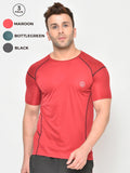 Men's Sports T-Shirts Pack of 3 | CHKOKKO