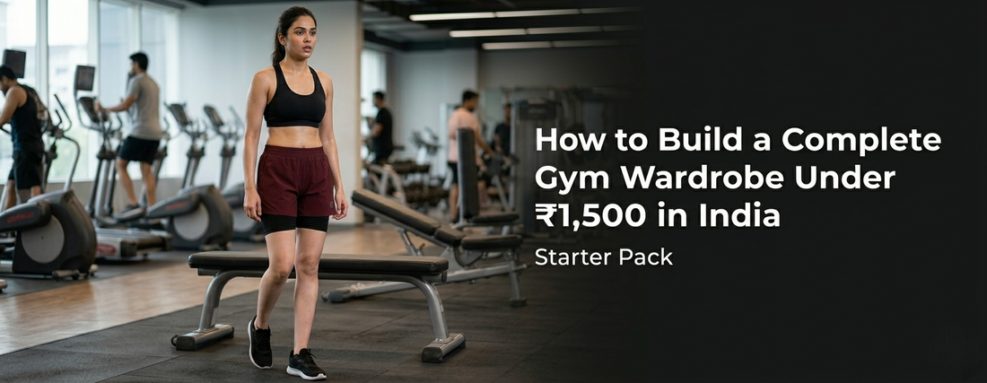 How to Build a Complete Gym Wardrobe Under ₹1,500 in India (Starter Pack)How to Build a Complete Gym Wardrobe Under ₹1,500 in India (Starter Pack)