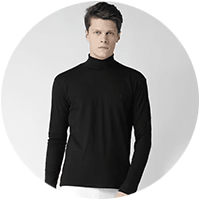Men High Neck T-Shirts