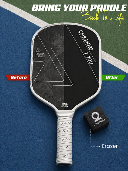 CHKOKKO Pickleball Paddle Eraser for Carbon Fiber & Raw Surface Paddles