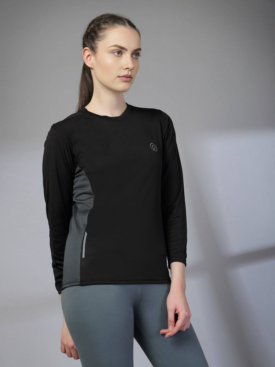 Women's Round Neck Active Wear Sports T-Shirt | CHKOKKO
