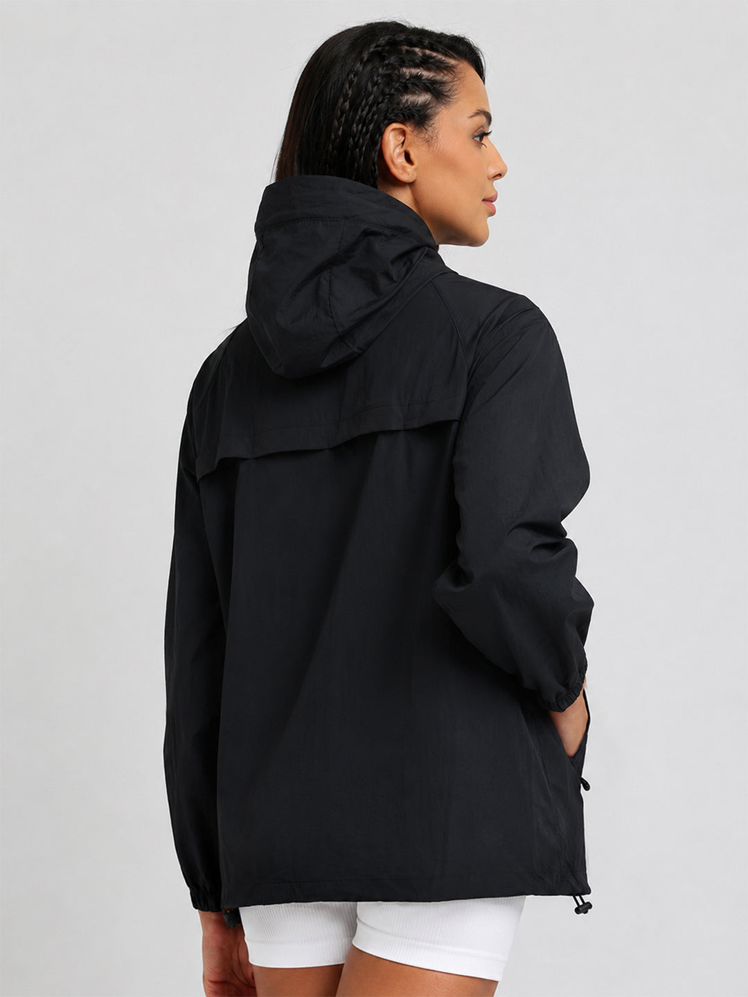 Women’s Lightweight Hooded Summer Jacket Black