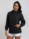 Women’s Lightweight Hooded Summer Jacket Black