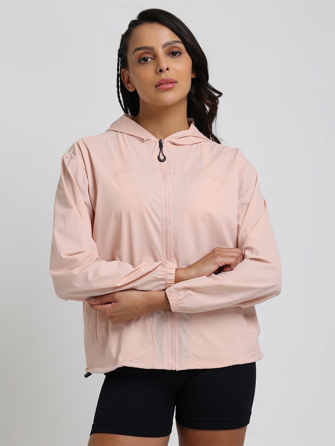 Women's Lightweight UV Protection Hooded Summer Jacket Pink