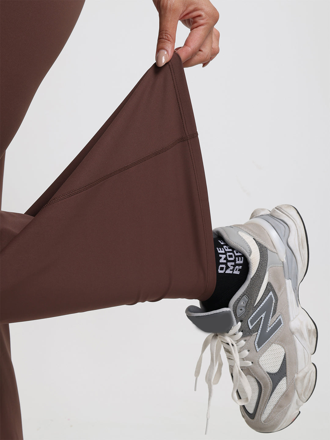 Women’s Crossover Flared Pants Brown